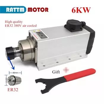RATTMMOTOR 6KW 380V ER32 Воздухоохлаждаемый Шпиндель