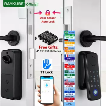 RAYKUBE N1 TT Умный замок с датчиком двери