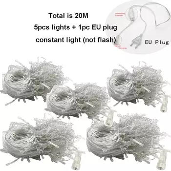 RAYWAY Светодиодная гирлянда-занавес "Сосулька", тёплый белый, 120 шт., 4 м