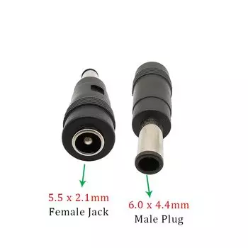 Разъединители питания DC 5.5 x 2.1mm на 6.0 x 4.4mm