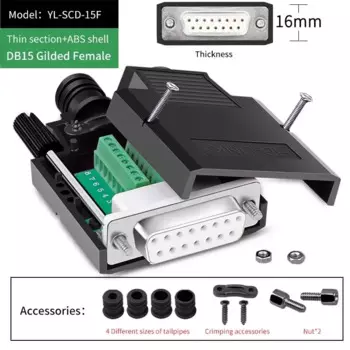 Разъем COM RS232 для последовательного порта, внешний разъем, адаптер DB9 DB15 DB25, разъем 9 15 25-pin, штекер, гнездо, разъем без припоя