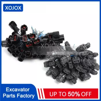 Разъем датчика давления экскаватора XOJOX PC120/200-5/240-6/300-7/360, Штекерный и гнездовой экскаваторы