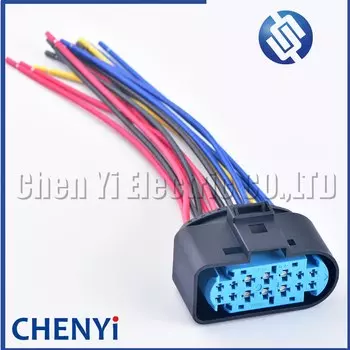 Разъем для автомобильной фары, штекер для лампы с проводом, жгут проводов, кабель 1719104 1719105-2 для Ford Focus Mk3 max, левый H7