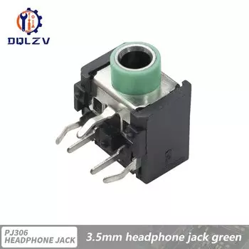 Разъем для наушников DQLZV PJ306 розово-зеленый