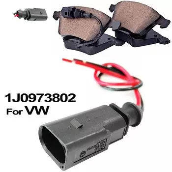 Разъем износа тормозных колодок для VW Bora Caddy Passat CC Eos Golf Jetta Polo Sharan Tiguan Touran Transporter 1J 0973802