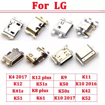 Разъем Micro USB для зарядного порта, 10 шт., разъем Jack для LG K9 K11 K41s K51 K51s K52 K42 K50 K50s K50 K4 K10 2016 2017 K12 Plus