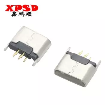 Разъем Micro USB MK5P 2P 5 контактов, вертикальная вставная SMD пластина для раковины, зарядный разъем для Android