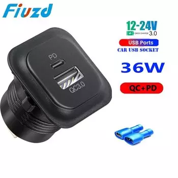 Разъем PD с USB-зарядкой в автомобиле USB-разъем для автомобильного зарядного устройства для bmw e46 bmw e61 e60 bmw f30 bmw f10 f20 e39 e90 e91 bmw x3 e83