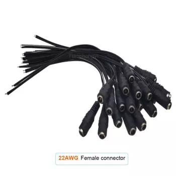Разъем питания постоянного тока 5,5x2,1 мм 22AWG 25 см