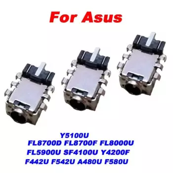 Разъем питания постоянного тока для Asus FL8700D FL8700F FL8000U FL5900U SF4100U Y4200F F442U F542U A480U F580U Y5100U, разъем постоянного тока 4,0*1,35, 50 шт.