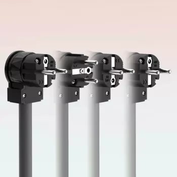 Разъем питания Schuko viборг LE505R LM505R LF505R, 100% чистая медь, родиевое покрытие, прямоугольный разъем питания Schuko 90 градусов