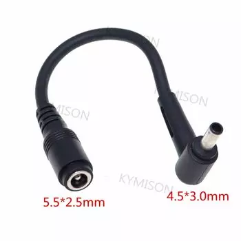 Разъем постоянного тока 5,5*2,5 «мама» на 4,5*3,0 мм «папа» адаптер зарядного устройства постоянного тока кабель-переходник для ноутбука Asus 120 Вт 19 В 6,32 А