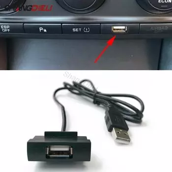 Разъем RCD510 RCD315 USB-кабель адаптер для смены CD Радио 4-контактный разъем Слот для кнопки интерфейса для Skoda Octavia 2 для VW Jetta Golf 5