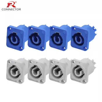 Разъем шасси Power con, 8 шт., 20 А, 3-контактный разъем питания, клеммы NAC3MPA-1 и NAC3MPB-1 для электродрели, светодиодные сценические фонари