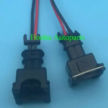 Разъем топливного инжектора EV1 с отрезом провода, подходит для Bosch OBD1 LS1 LT1 LT6 с проводом 15 см 18AWG, 10/20/50/100 шт./лот