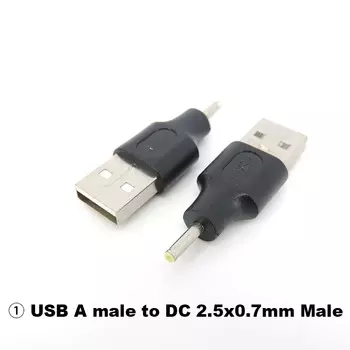 Разъем USB типа A «папа» на постоянный ток 2,5x0,7 3,5x1,35 4,0x1,7 5,5x2,1 5,5x2,5 «папа» 5,5x2,1 разъем «мама» адаптер питания конвертер