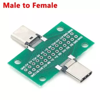 Разъем USB Type-C «штырь-гнездо», диагональ 2,54 P, мм