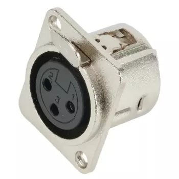 Разъем XLR Разъем XLR 3-контактный разъем XLR для шасси Змеиный кабель Применение 3-контактный разъем «папа» и «мама» с металлическим корпусом для крепления на панели