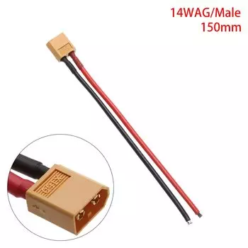 Разъем XT60 с силиконовым проводом 12 AWG/14 AWG