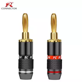 Разъемы бананы R L1013 4 мм позолоченные