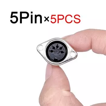 5 шт., разъем для клавиатуры компьютера 3P 4P 5P 6P 7P 8P DIN S