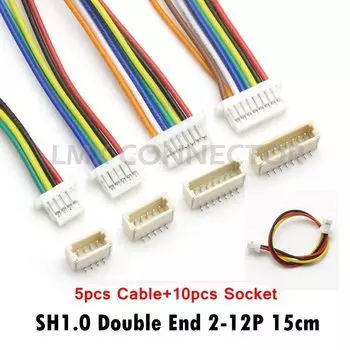 Разъемы JST SH 1.0 мм 5 комплектов