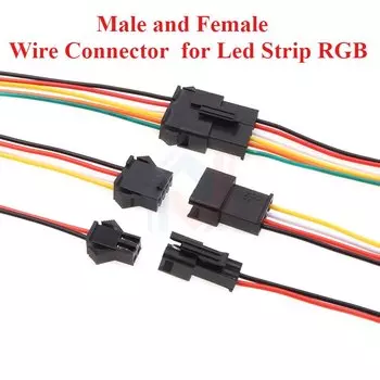 Разъемы JST SM 2/3/4 контакта для светодиодной ленты