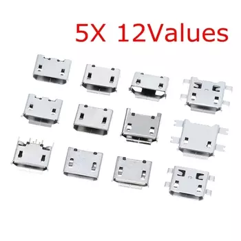 Разъемы Micro USB 5-контактные TZT