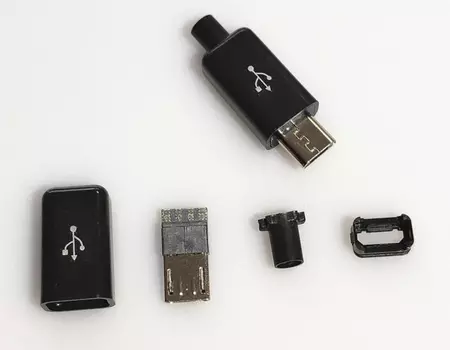 Разъемы Micro USB Pixiuonline 10 шт., черный, белый
