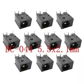 Разъемы питания DC044 5,5x2,1 мм 3-контактные