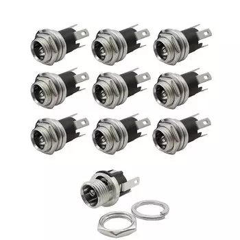 Разъемы питания DC-5.5-2.1MM, 10 шт.