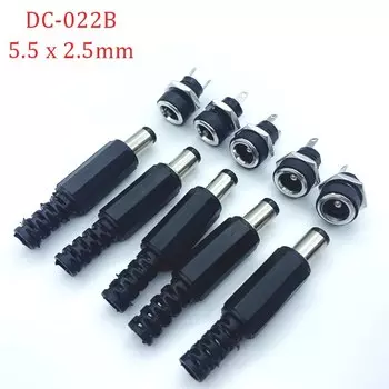 Разъемы питания DC 5.5x2.1/2.5 мм 3A 12В