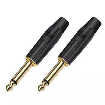 Разъемы R TC144 6,35 мм моно-штекера позолоченные латунные