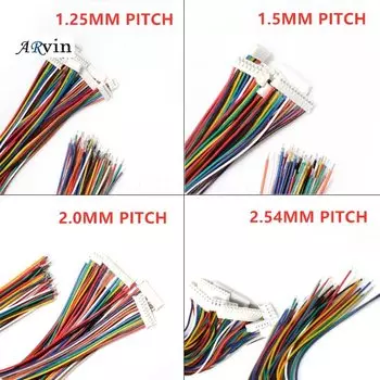 Разъемы SH/JST/ZH/PH/XH 1.0/1.25/1.5/2.0/2.54 мм с проводом 2/3/4/5/6/7/8/P Pin (10 шт)
