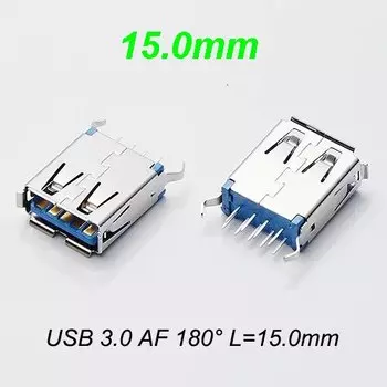 Разъемы USB 3.0 180 градусов 10 шт.