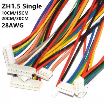 Разъемы ZH1.5 JST 2p-12pin 28AWG 10-30см