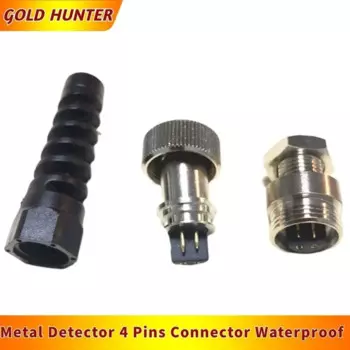 Разъём катушки для металлоискателей GOLD HUNTER 4 контакта