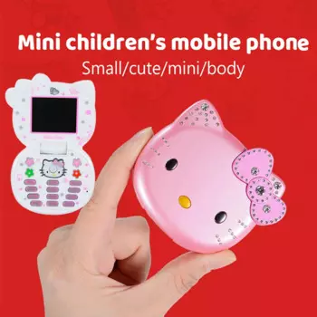 Разблокированный телефон-раскладушка Hello Kitty с двумя SIM-картами, K688 + GSM