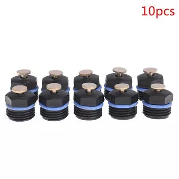 Разбрызгиватели для газона JCSYFAC, 10 шт., черный+латунь