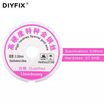 Разделительная Проволока для ЖК-экрана DIYFIX, провод высокой твердости 0,03-0,05 мм для ремонта Samsung, iPhone
