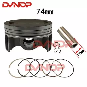 Размер отверстия STD 74 мм комплект прокладок поршневых колец для Yamaha YS250 YBR250 2007 2009 XT250 XTZ250 1YB 2013-2015