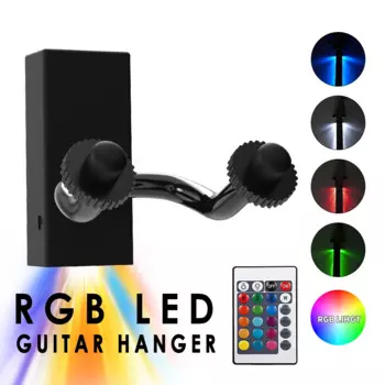Разноцветная Магнитная вешалка RGB для настенного крепления для акустической гитары, аксессуары для басов, гитары и т. д.