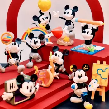 Разноцветная охотничья серия «Микки Маус» Disney, экшн-Фигурка «загадочная коробка», мультяшная модель, подарок-сюрприз, Коллекционная модель, игрушка