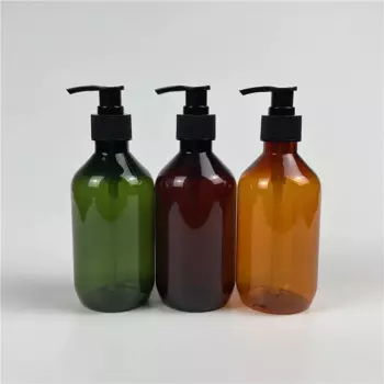 Разноцветная пустая косметическая бутылка для лосьона 300 мл X 20 с дозатором