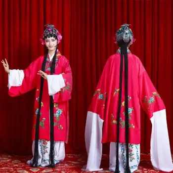Разноцветные костюмы для выступлений в китайском стиле, изысканные костюмы для выступлений в стиле оперы Huangmei