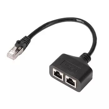 Разветвитель Ethernet RJ45 JCD 1 штекер-2/3 гнезда