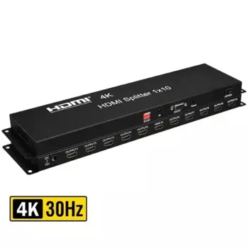 Разветвитель HDMI 4K 1x10, конвертер дистрибьютора для видео с 1 на 6, 8, 10, многоэкранный дисплей, совместное использование для камер PS4, ноутбуков, ПК, ТВ-мониторов