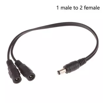 Разветвитель питания для камеры видеонаблюдения, 30 см, 12 В постоянного тока, 1 гнездо-2 шт