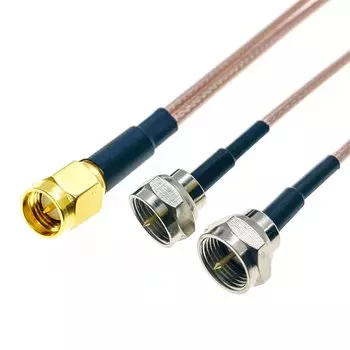 Разветвитель Wi-Fi антенны SMA на 2 F, розового цвета