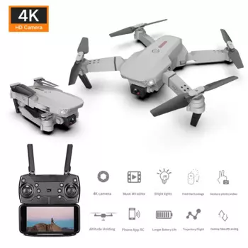 RC Дрон 4k HD камера Wifi fpv E88 складной Квадрокоптер переключаемый долгое время фиксированная высота селфи Профессиональный Дрон Игрушки для мальчиков